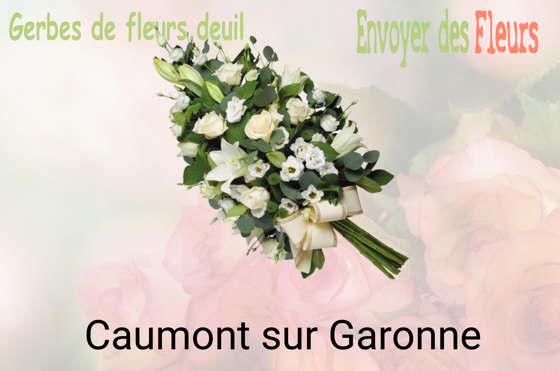 Gerbe de fleurs de deuil livrée à Caumont-sur-Garonne